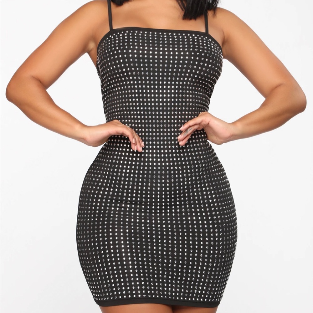 Studded mini dress